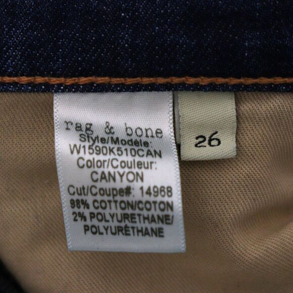 Rag & Bone Dre Distressed Jeans size 26 - Picture 6 of 6